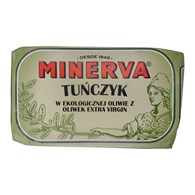 TUŃCZYK W BIO OLIWIE Z OLIWEK EXTRA VIRGIN 120 g - MINERVA