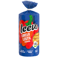 WAFLE Z SOCZEWICY PROTEINOWE O SMAKU PAPRYKOWYM BBQ BEZGLUTENOWE BIO 117 g - LEEV