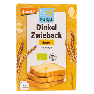 SUCHARKI ORKISZOWE MAŚLANE BIO 200 g - PURAL