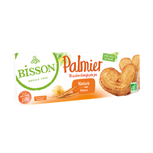 CIASTKA FRANCUSKIE MAŚLANE PALMIERY BIO 100 g - BISSON