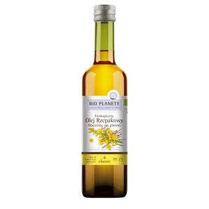 OLEJ RZEPAKOWY TŁOCZONY NA ZIMNO OMEGA-3 BIO 500 ml - BIO PLANETE