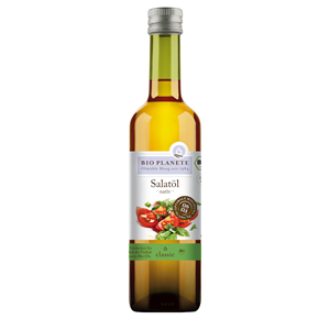 OLEJ SAŁATKOWY TŁOCZONY NA ZIMNO BIO 500 ml - BIO PLANETE