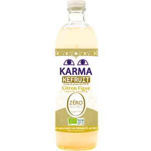 NAPÓJ KEFRUIT FIGI - CYTRYNA BEZ CUKRU FAIR FOR LIFE BIO 750 ml - KARMA KOMBUCHA