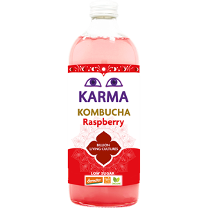 KOMBUCHA O SMAKU MALINOWYM FAIR FOR LIFE DEMETER BIO 1 L - KARMA KOMBUCHA