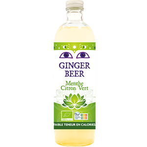 PIWO IMBIROWE O SMAKU MIĘTY I LIMONKI BEZALKOHOLOWE FAIR FOR LIFE BIO 750 ml - KARMA