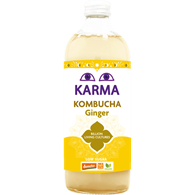 KOMBUCHA Z IMBIREM NISKA ZAWARTOŚĆ CUKRÓW FAIR FOR LIFE DEMETER BIO 1 L - KARMA KOMBUCHA