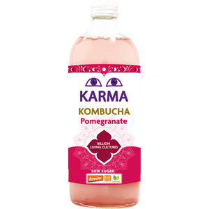 KOMBUCHA Z GRANATEM NISKA ZAWARTOŚĆ CUKRÓW FAIR FOR LIFE DEMETER BIO 1 L - KARMA KOMBUCHA