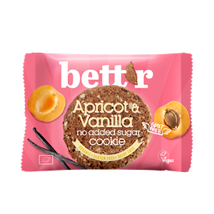 CIASTKO Z MORELĄ I WANILIĄ BEZ DODATKU CUKRÓW BIO 40 g - BETT'R