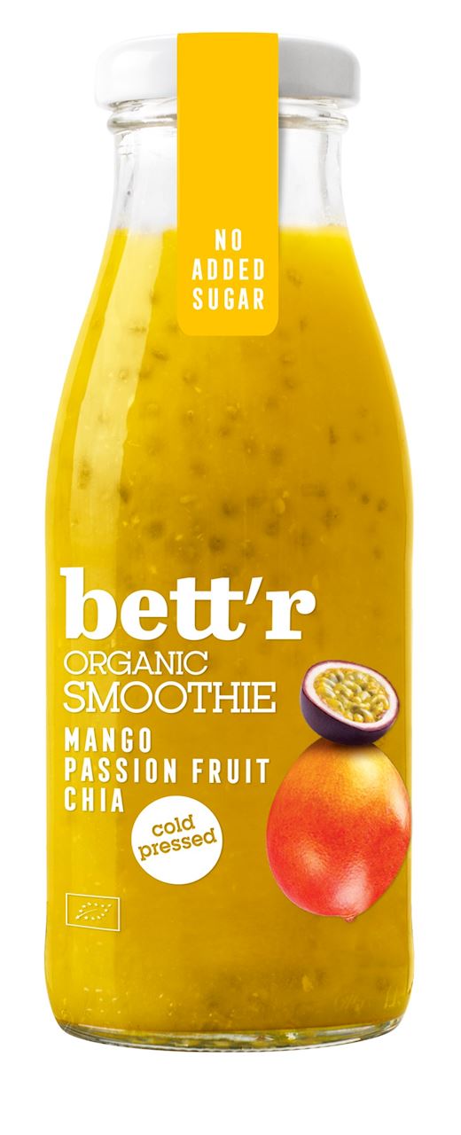 Smoothie mango - marakuja - chia tłoczone na zimno bio 250 ml