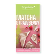 TABLICZKA KAKAOWA HERBATA MATCHA - TRUSKAWKA BEZGLUTENOWA BIO 60 g - BENJAMISSIMO