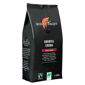 KAWA ZIARNISTA ARABICA 100 % CREMA FAIR TRADE BIO 1 kg - MOUNT HAGEN