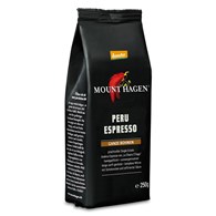 KAWA ZIARNISTA ARABICA 100 % PERU ESPRESSO DEMETER BIO 250 g - MOUNT HAGEN