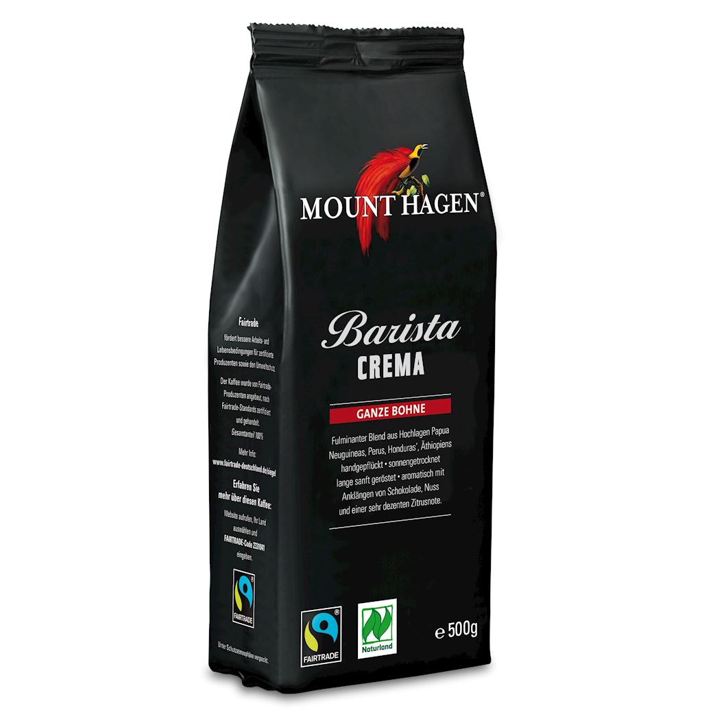 Kawa ziarnista arabica 100 % barista crema fair trade bio 500 g