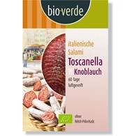 SALAMI TOSCANELLA Z CZOSNKIEM PLASTRY BIO 80 g - BIO-VERDE