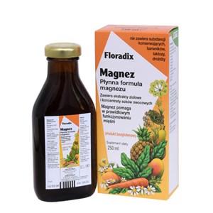 SUPLEMENT DIETY MAGNEZ W PŁYNIE BEZGLUTENOWY 250 ml - SALUS (FLORADIX)