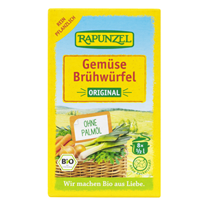 BULION - KOSTKI WARZYWNE BEZ DODATKU CUKRÓW BIO (8 x 10,5 g) 84 g - RAPUNZEL