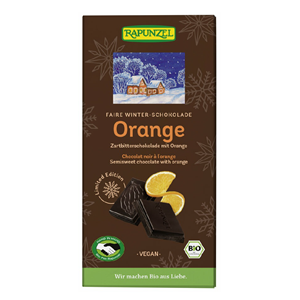 CZEKOLADA GORZKA Z POMARAŃCZĄ BIO 80 g - RAPUNZEL (PRODUKT SEZONOWY)