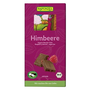 TABLICZKA KAKAOWA MIGDAŁY - MALINA BIO 100 g - RAPUNZEL