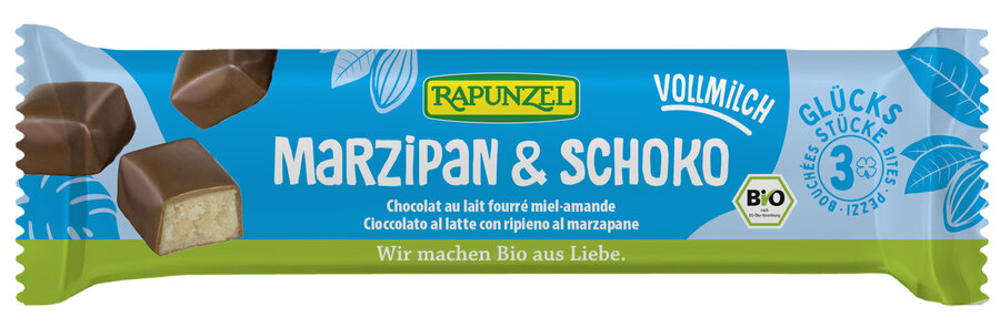 Batoniki marcepanowe z miodem w czekoladzie mlecznej bio 50 g