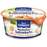 KEFIR KREMOWY BRZOSKWINIA - MARAKUJA BIO 150 g - SOBBEKE