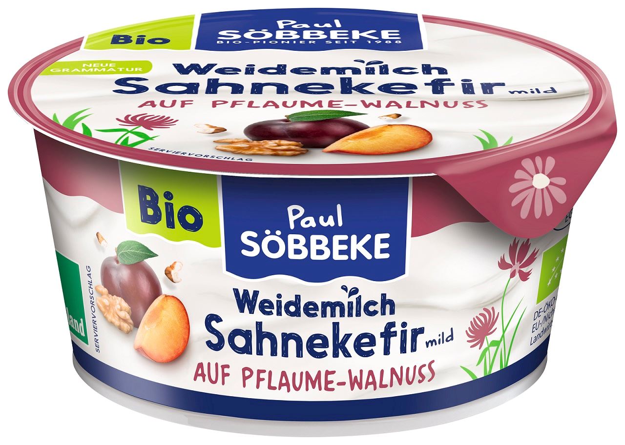 Kefir kremowy śliwka - orzech włoski bio 150 g