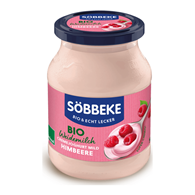 JOGURT KREMOWY MALINOWY BIO 500 g (SŁOIK) - SOBBEKE