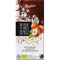 CZEKOLADA MLECZNA Z ORZECHAMI LASKOWYMI BIO 80 g - MEYBONA