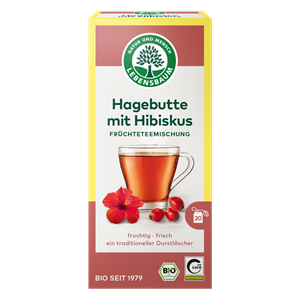 HERBATKA DZIKA RÓŻA Z HIBISKUSEM BIO (20 x 2,5 g) 50 g - LEBENSBAUM