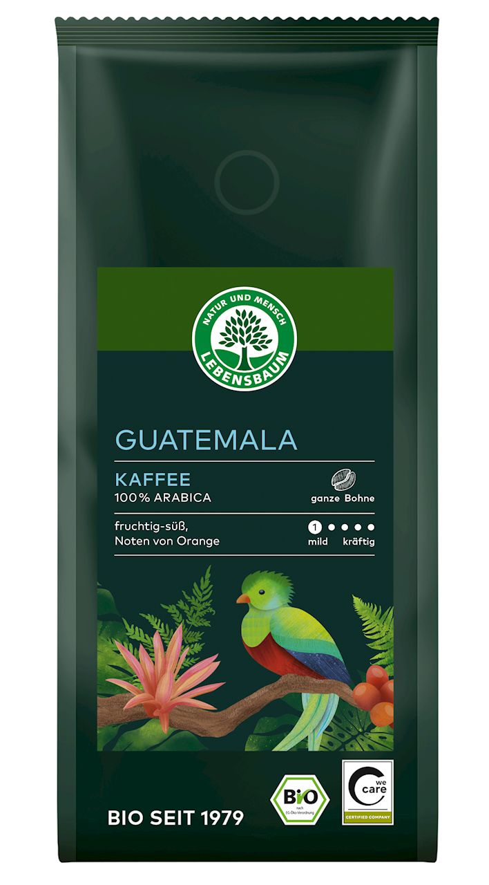 Kawa ziarnista arabica 100 % gwatemala bio 250 g