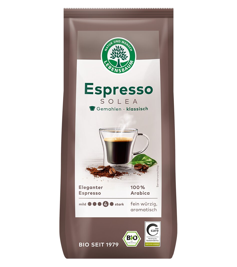 Kawa mielona arabica 100 % espresso solea bio 250 g