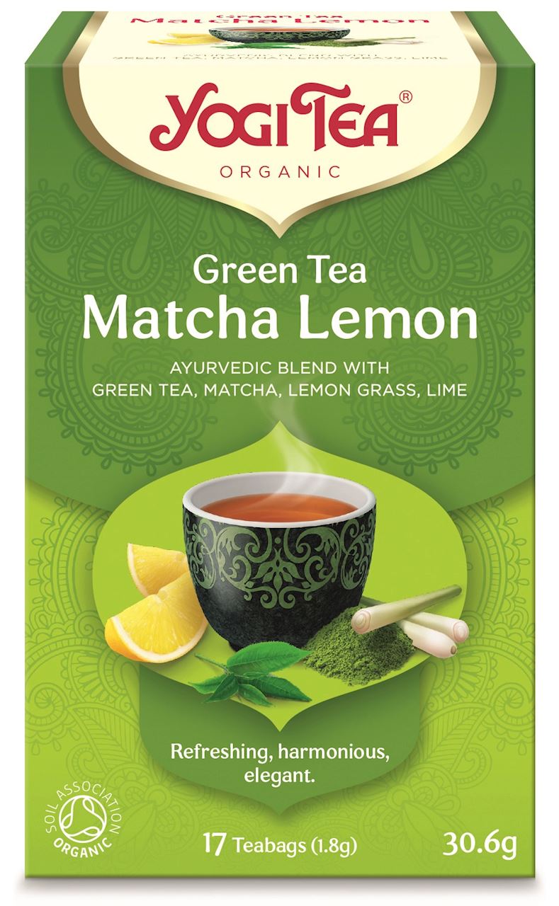 Herbata zielona z cytryną i matchą (green tea matcha lemon) bio (17 x 1,8 g) 30,6 g