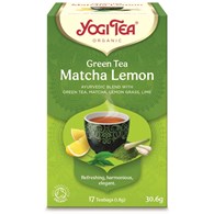 HERBATA ZIELONA Z CYTRYNĄ I MATCHĄ (GREEN TEA MATCHA LEMON) BIO (17 x 1,8 g) 30,6 g - YOGI TEA