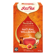 HERBATKA DLA ZMYSŁÓW NA DOBRE SAMOPOCZUCIE Z OLEJKIEM Z MANDARYNKI (FOR THE SENSES NATURAL WELLBEING) BIO (17 x 2 g) 34 g - YOGI TEA