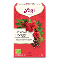 HERBATKA POZYTYWNA ENERGIA ŻURAWINA - HIBISKUS (POSITIVE ENERGY CRANBERRY HIBISCUS) BIO (17 x 1,8 g) 30,6 g - YOGI