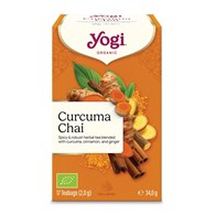HERBATKA ZŁOTY CHAI Z KURKUMĄ (CURCUMA CHAI) BIO (17 x 2 g) 34 g - YOGI