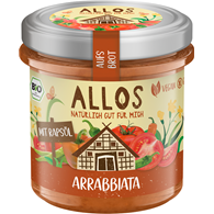 PASTA KREMOWA ARRABBIATA BEZGLUTENOWA BIO 140 g - ALLOS