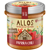 PASTA KREMOWA Z PAPRYKĄ I CHILI BEZGLUTENOWA BIO 140 g - ALLOS