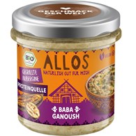 PASTA KANAPKOWA PROTEINOWA BABA GANOUSH BEZGLUTENOWA BIO 140 g - ALLOS