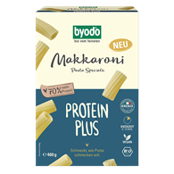MAKARON PROTEINOWY (SEMOLINOWY Z DYNIĄ) RURKA MAKKARONI BIO 400 g - BYODO