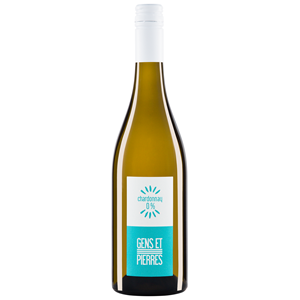 WINO BEZALKOHOLOWE CHARDONNAY BIAŁE PÓŁSŁODKIE 750 ml - GENS ET PIERRES