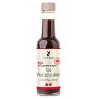 PRZYPRAWA W PŁYNIE WORCESTERSHIRE WEGAŃSKA BEZGLUTENOWA BIO 140 ml - SANCHON