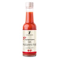 PRZYPRAWA W PŁYNIE HABANERO HOT WEGAŃSKA BEZGLUTENOWA BIO 140 ml - SANCHON