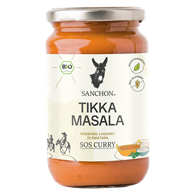 SOS CURRY TIKKA MASALA BEZGLUTENOWY BIO 320 ml - SANCHON