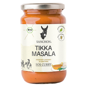 SOS CURRY TIKKA MASALA BEZGLUTENOWY BIO 320 ml - SANCHON