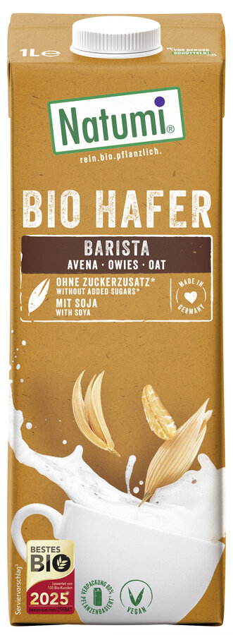 Napój owsiano - sojowy barista bez dodatku cukrów bio 1 l
