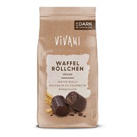 RURKI WAFLOWE W GORZKIEJ CZEKOLADZIE BIO 125 g - VIVANI