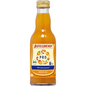 SHOT NA ODPORNOŚĆ JABŁKO - MARCHEW - POMARAŃCZA - MANGO - ACEROLA BIO 200 ml - BEUTELSBACHER