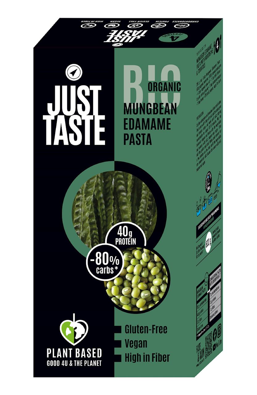 Makaron proteinowy (z soi edamame i fasoli mung) fettuccine bezglutenowy bio 250 g
