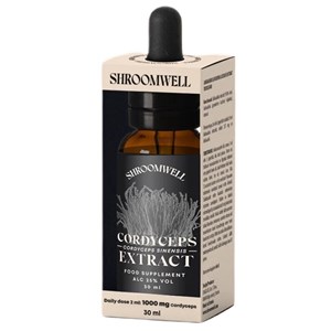 GRZYBY CORDYCEPS SINENSIS EKSTRAKT W KROPLACH 30 ml - SHROOMWELL