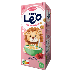 KÓŁKA ZBOŻOWE TRUSKAWKOWE DLA DZIECI 150 g - NORDCRUNCH (HAPPY LEO)